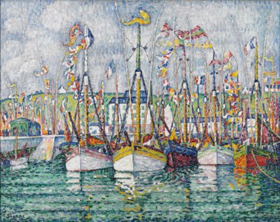 Blessing of the Tuna Fleet at Groix by Paul Signac